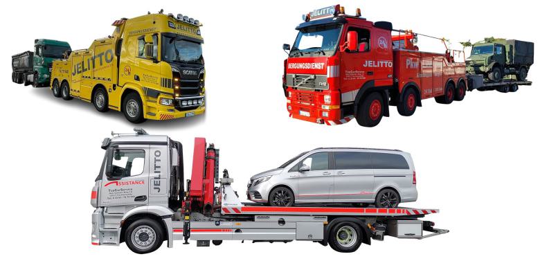 zwei LKJW Schlepper und ein PKW Abschlepper